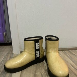 UGG Kids Cream Rain Boots